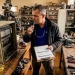 Plant engineer reviewing aging automation checklist